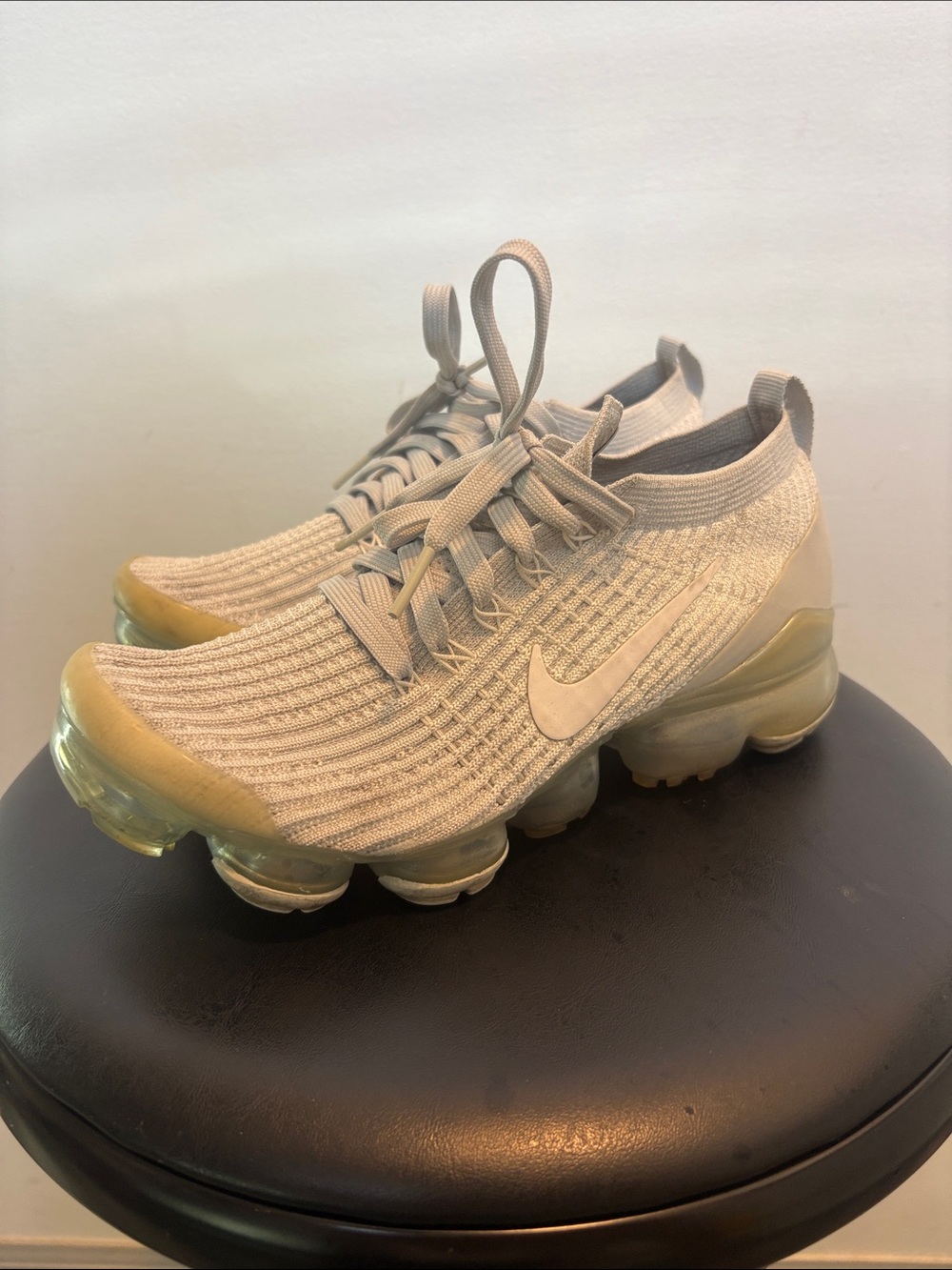 Nike Kids VaporMax Flyknit Sneakers in Light Beige